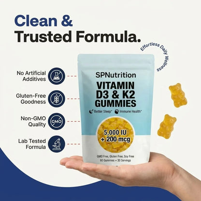 Gominolas de D3 + K2 de SPNutrition (suministro para 30 días)