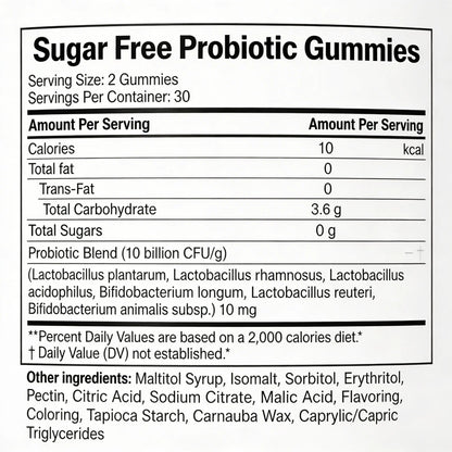 Gomitas Probióticas SPNutrition (Suministro para 30 días)